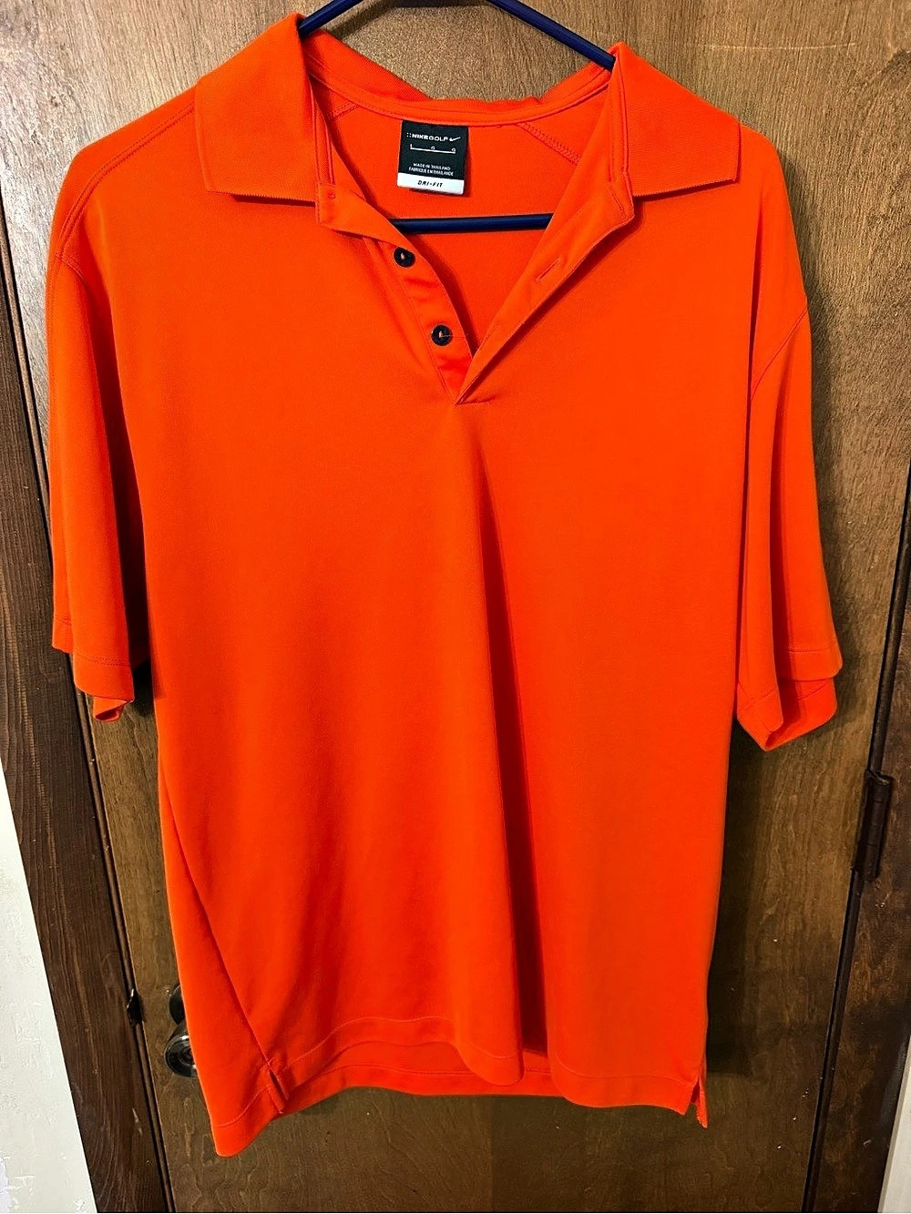 Nike Golf Dri-FIT Polo Orange Size Large Like New